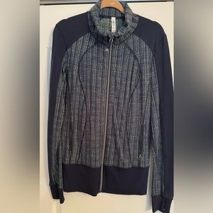 Lululemon Full Zip Long Sleeve In Stride Jacket, Size 10.